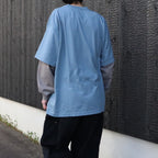 Skate Logo Layered L/S Tee #Slate x Grey [SD26S-CT05]