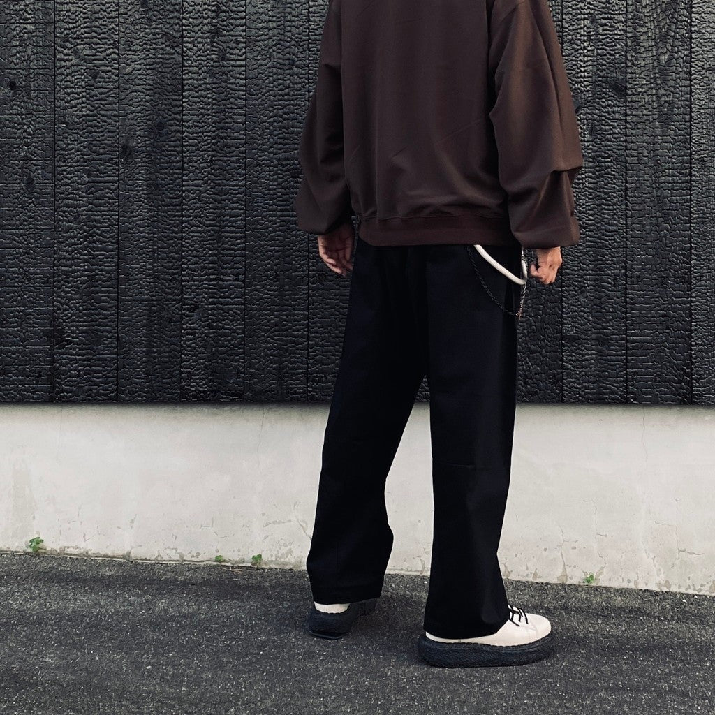P1-T Black Pants-Tapered #Black [GOOPI-26SS-JUL-03]