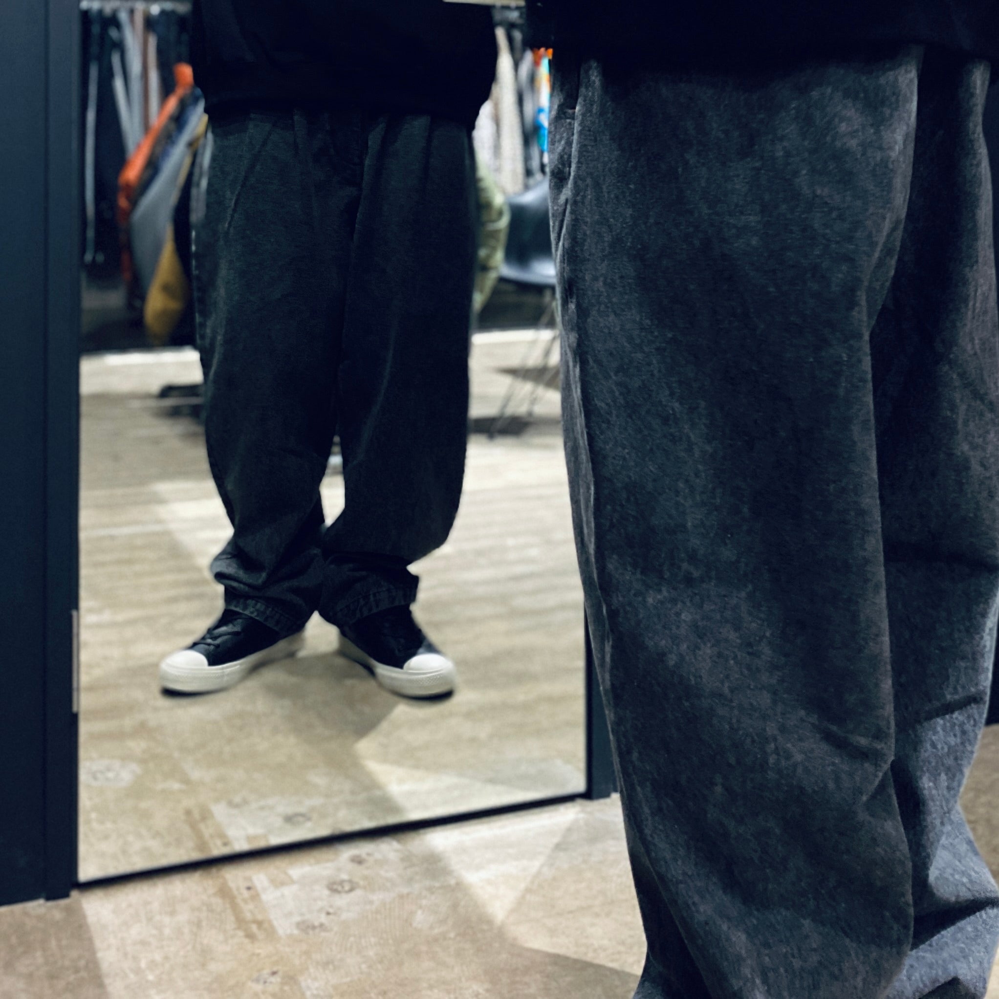 BOHEMIAN DENIM #BLACK [23FW-B02] - cocorozashi 三重県四日市市の