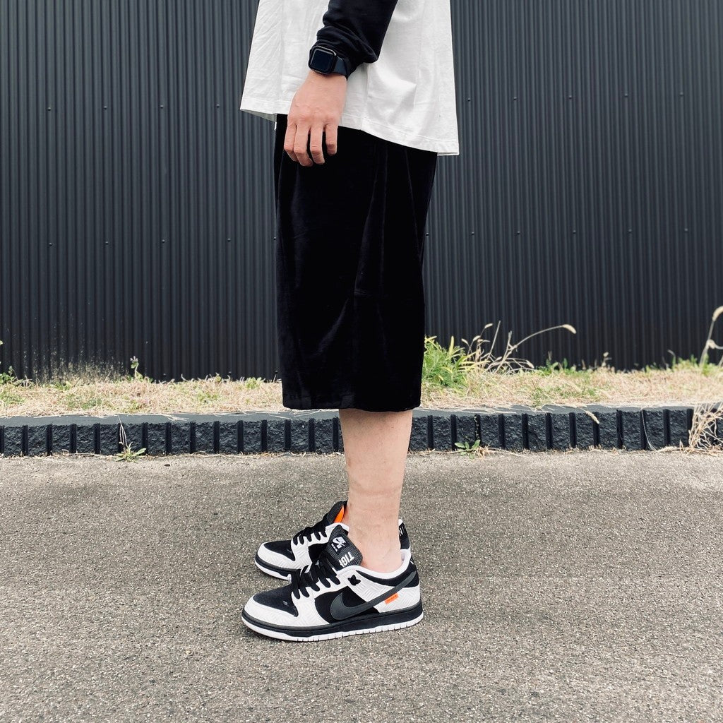 VELOUR BIG SHORTS #Black [SS26-B07]