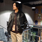 CP 皮夾克 #黑 [J2303003]