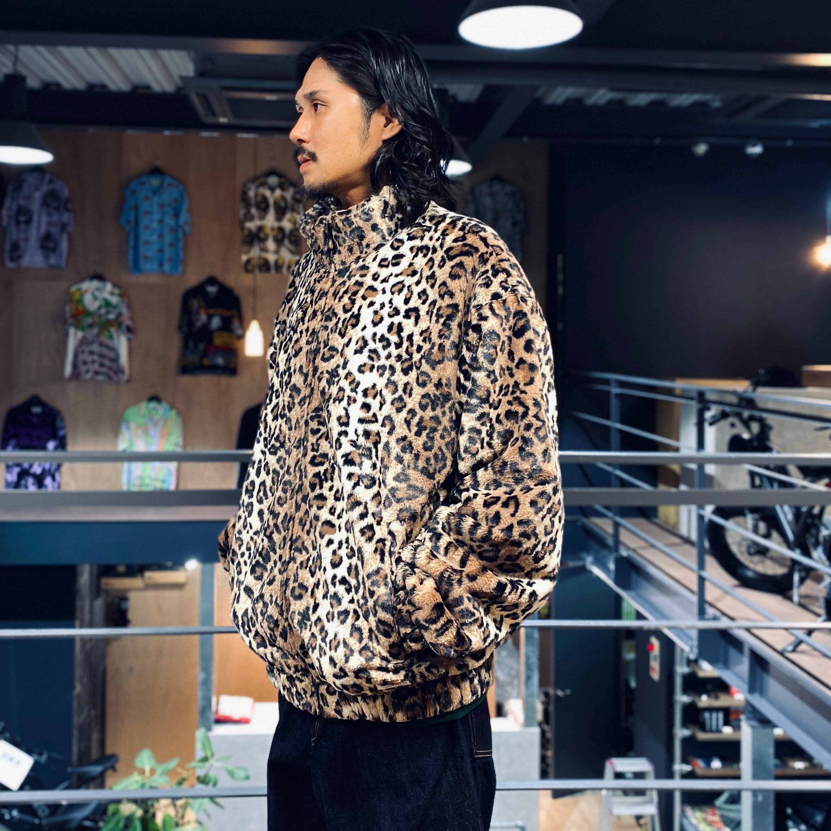 FUR LEOPARD TRACK JACKET #BEIGE [23FW-WMO-TJ04]