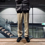 褶襉長褲 - 型號 2- #L-米色 [23SS-WMP-TR05 / 24SSE-WMP-TR02]