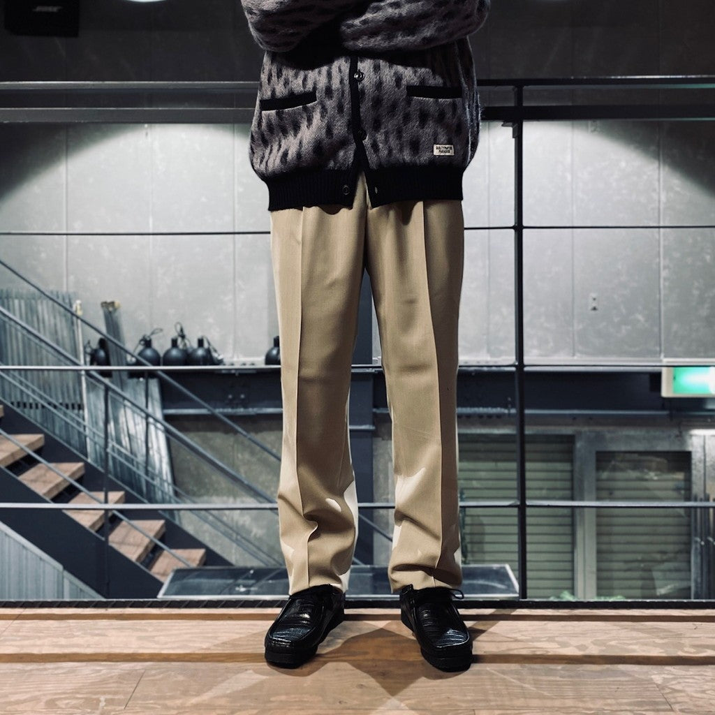 褶襉長褲 - 型號 2- #L-米色 [23SS-WMP-TR05 / 24SSE-WMP-TR02]