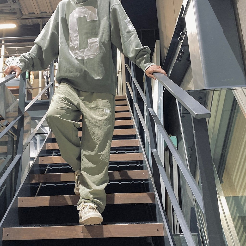 SWITCHING NYLON TRACK PANTS #OD [CCC-243P001]