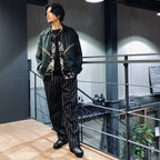 DOUBLE PLEATED TROUSERS #BLACK [23FW-WMP-TR21]