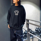JOHNNY | CREW NECK SWEAT SHIRT #BLACK [JOHNNY-WM-SS01]