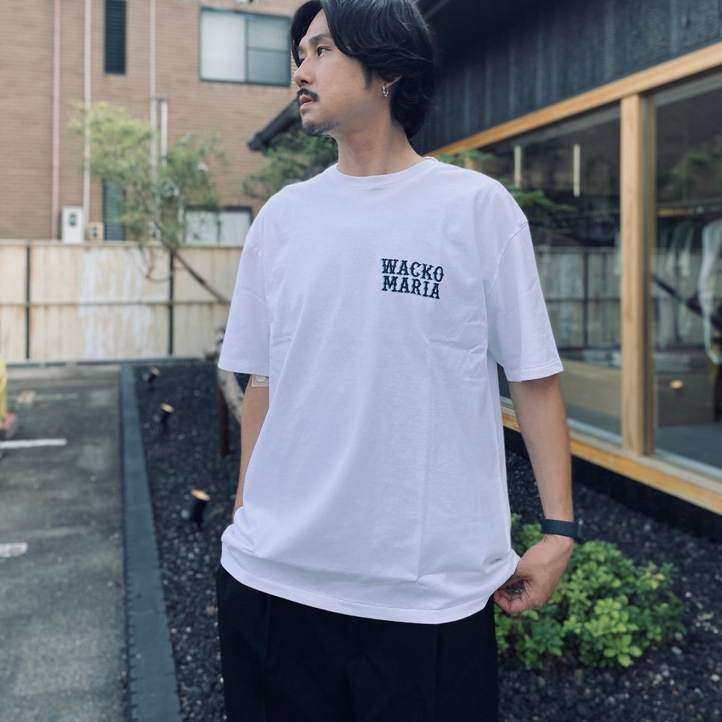 WASHED HEAVY WEIGHT CREW NECK T-SHIRT ( TYPE-7 ) #WHITE [26SS-WMT-WT08]