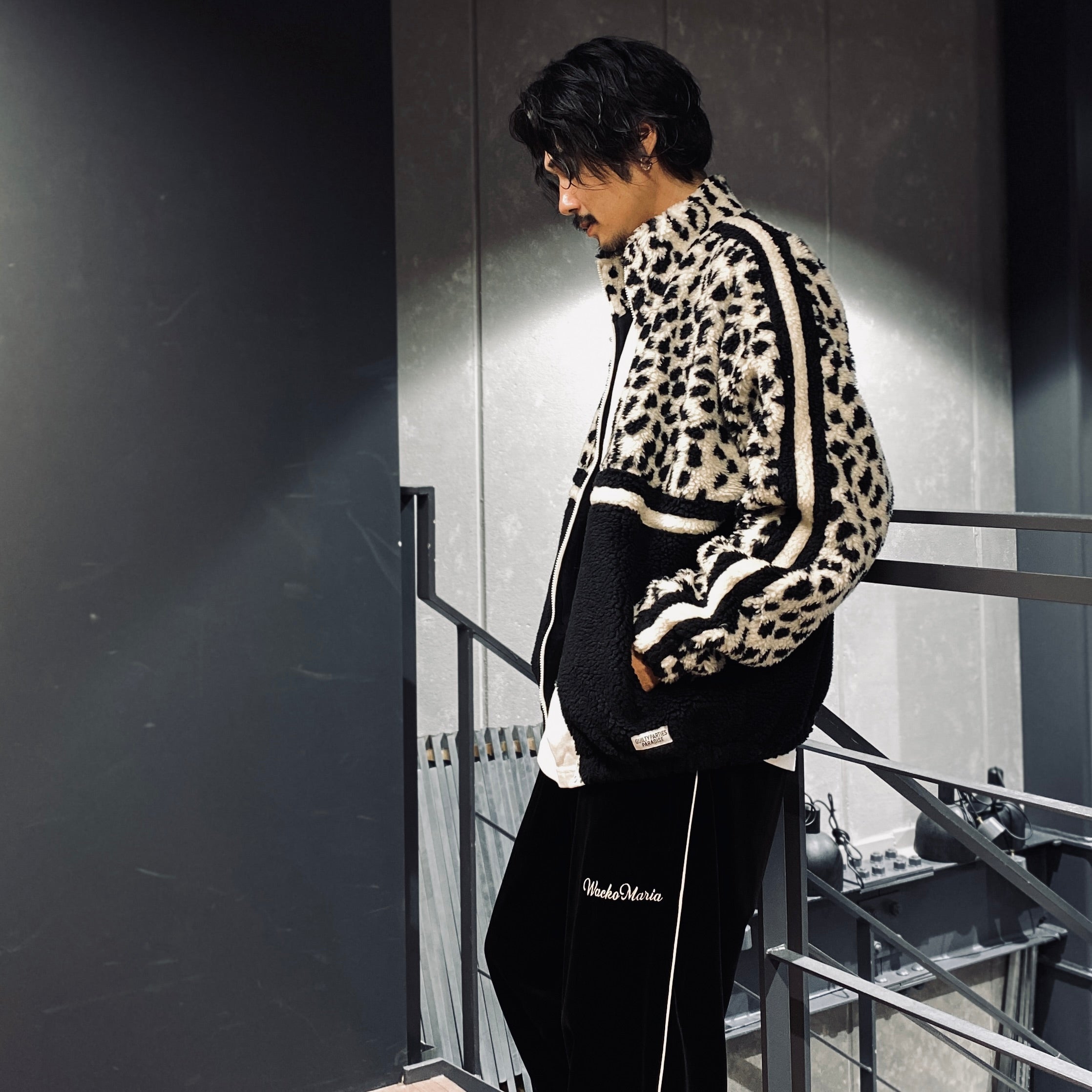 LEOPARD BOA TRACK JACKET #OFFWHITE [23FW-WMO-TJ01]