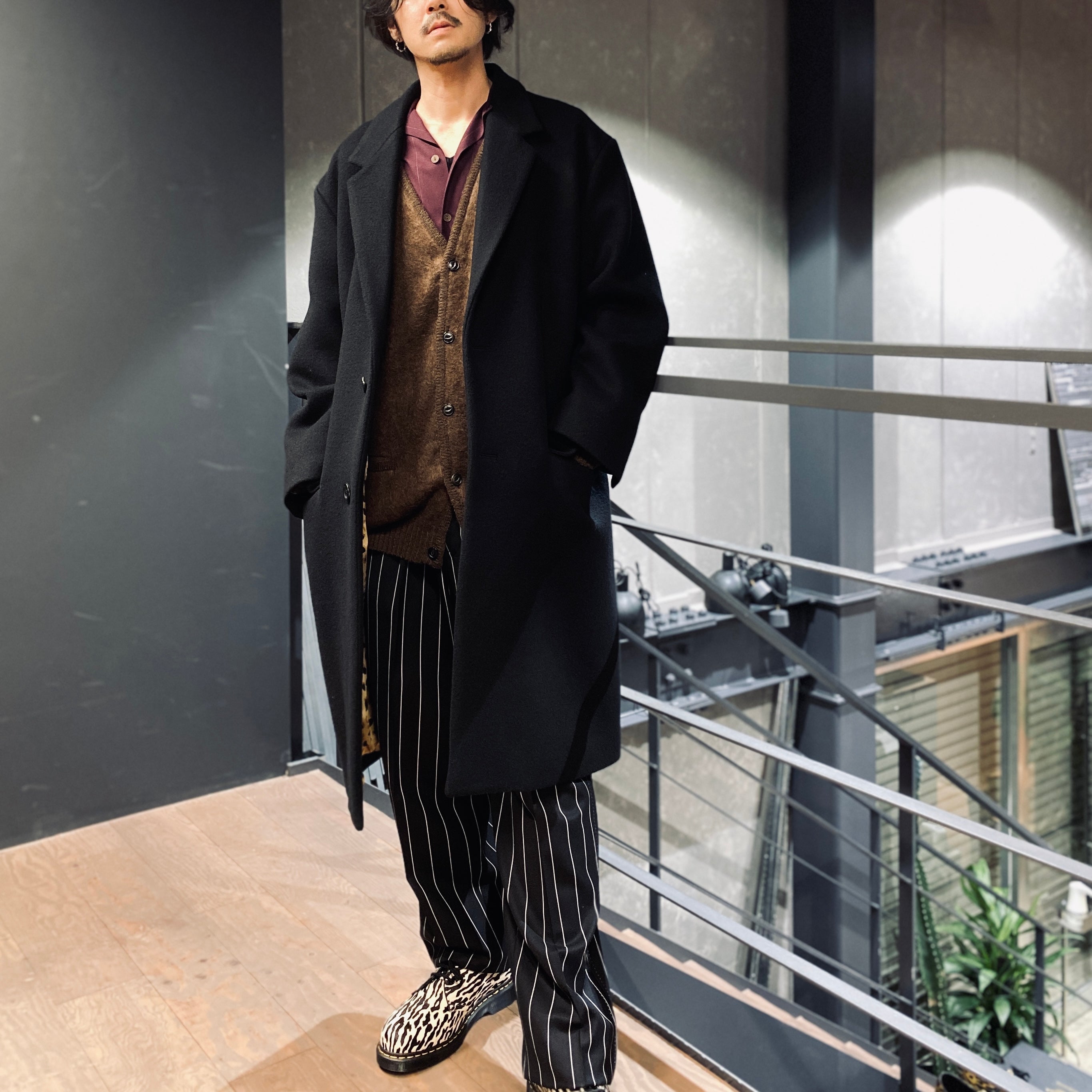 CHESTERFIELD COAT -A- -TYPE 2- #BLACK [23FW-WMO-CO04]