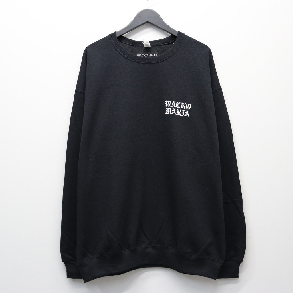 CREW NECK SWEAT SHIRT ( TYPE-1 ) #BLACK/WHITE [26SSE-WMC-SS06]