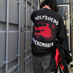WOLF'S HEAD | HEAVY WEIGHT CREW NECK SWEAT SHIRT #BLACK [WOLFSHEAD-WM-SS01]