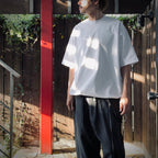 TECH DRAWSTRING S/S TEE #WHITE [BE-41025]