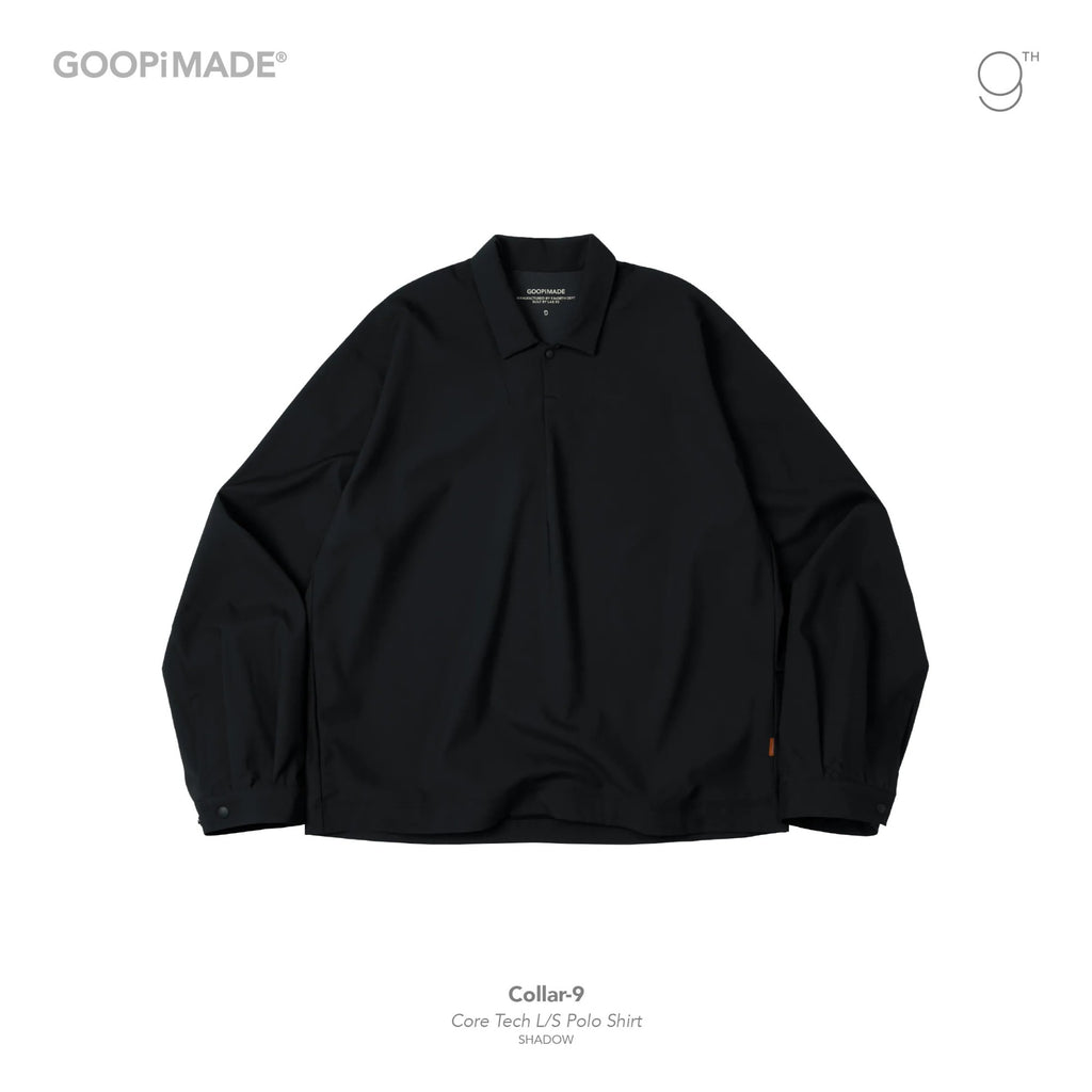 Collar-9 Core Tech 長袖 Polo 衫 #Shadow [GOOPI-25AW-OCT-03]