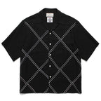 WOLF'S HEAD | 50'S SHIRT S/S -TYPE 3- #OFFWHITE-BLACK [WOLFSHEAD-WM-OC09]