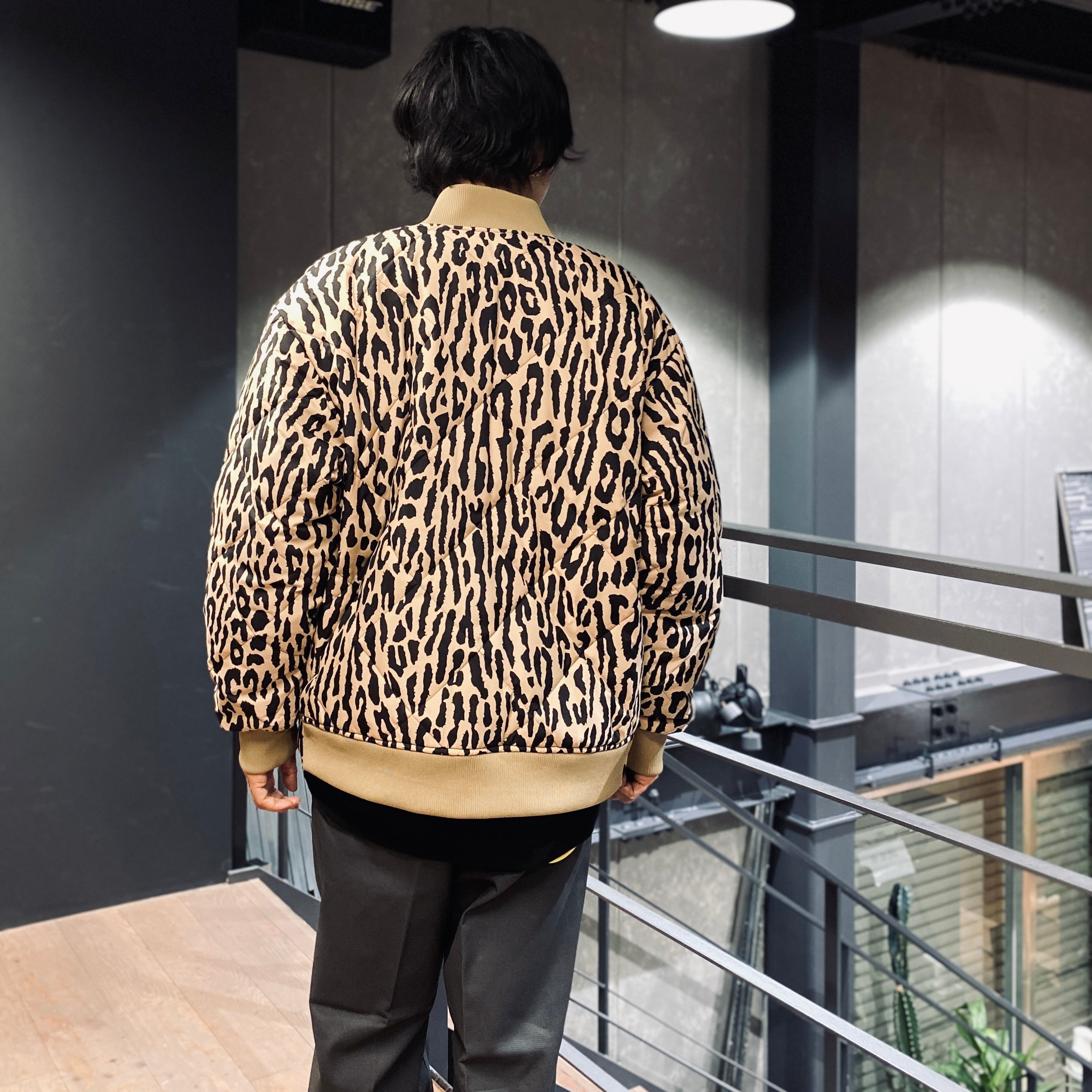 DICKIES | LEOPARD QUILTED JACKET #BEIGE [DICKIES-WM-BL09]