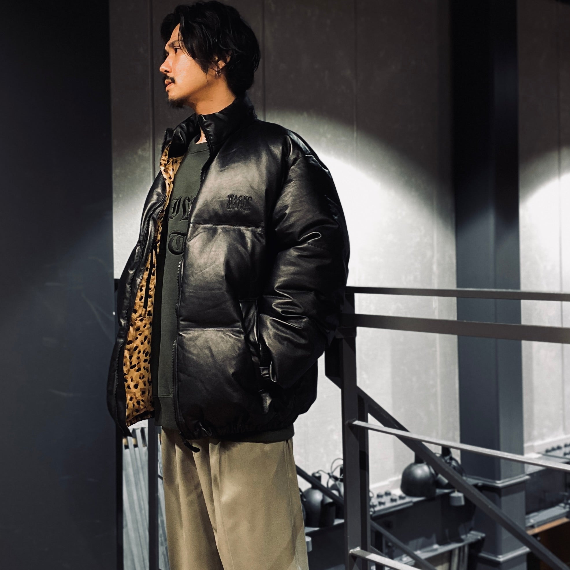 WACKOMARIA 23fw LEATHER DOWN JACKET Lジャケット/アウター - ダウン ...