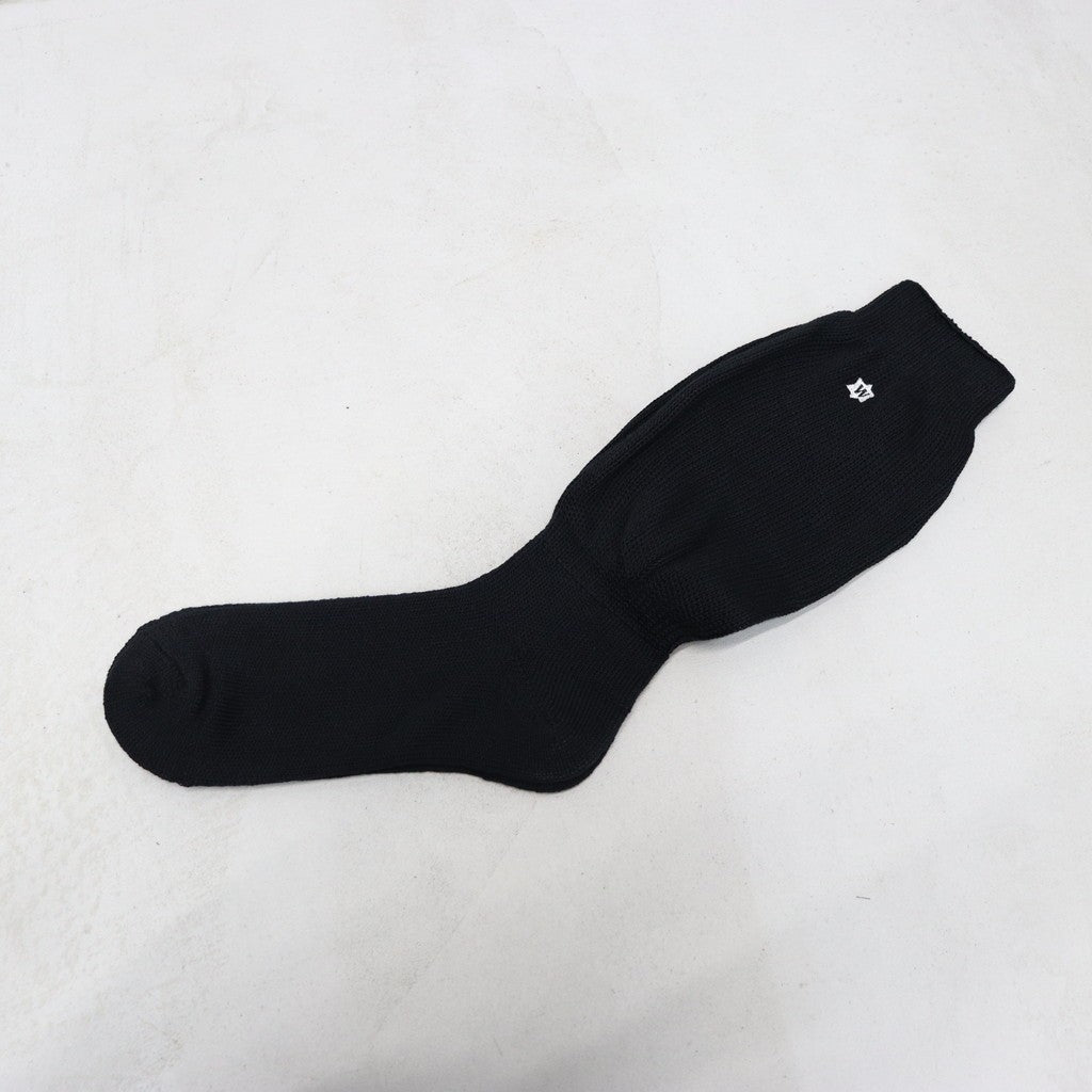 WHIMSY | Logo Socks(LOOSE FIT) #PURE BLACK [M-P1-XW1]