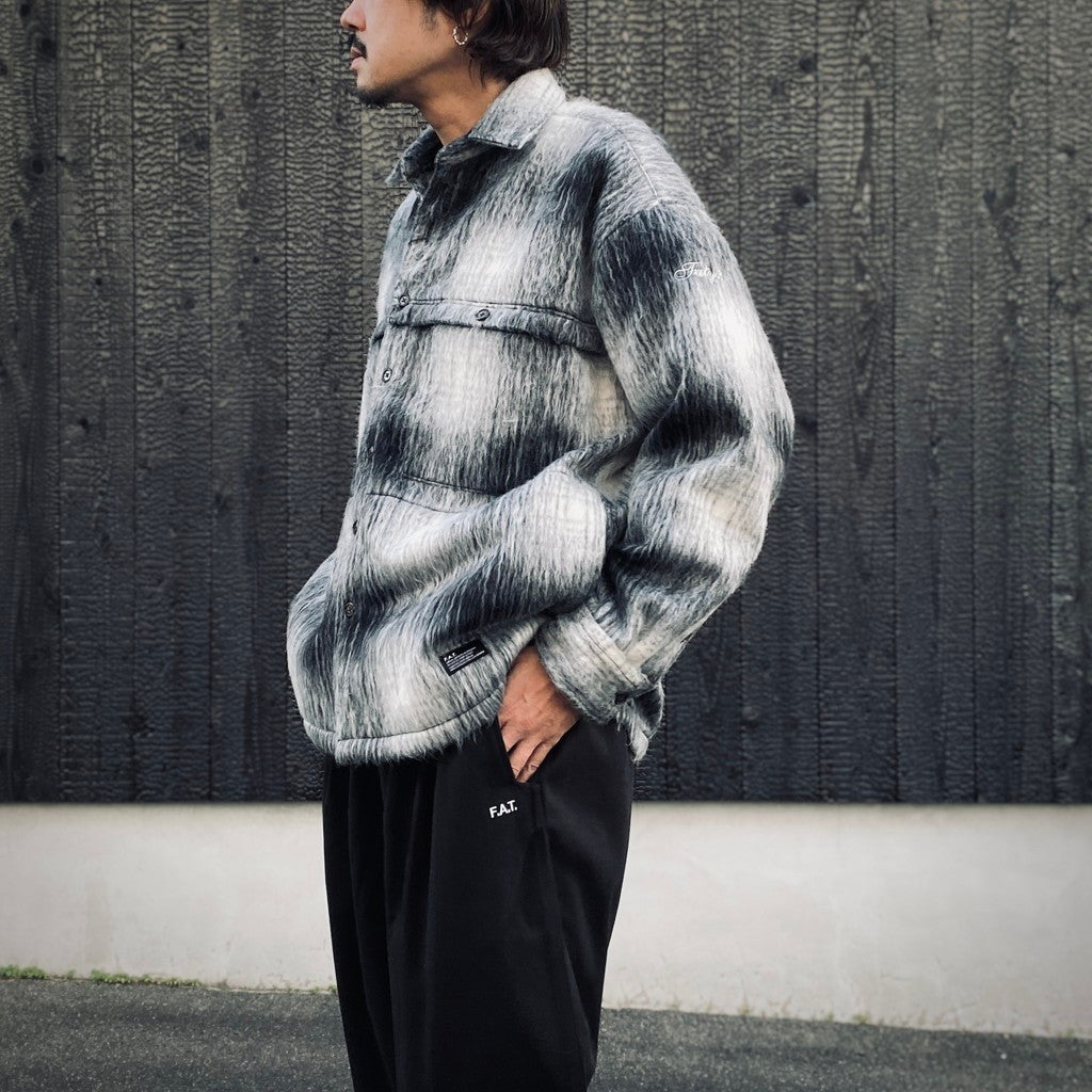 き*し様 FAT　シャツジャケット SHAGGYNAP #BLACK [F32521-SH19] - cocorozashi 三重県四日市市の