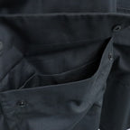 TECH SPORTS OPEN COLLAR SHIRT L/S SOLID #BLACK [BE-82026W]