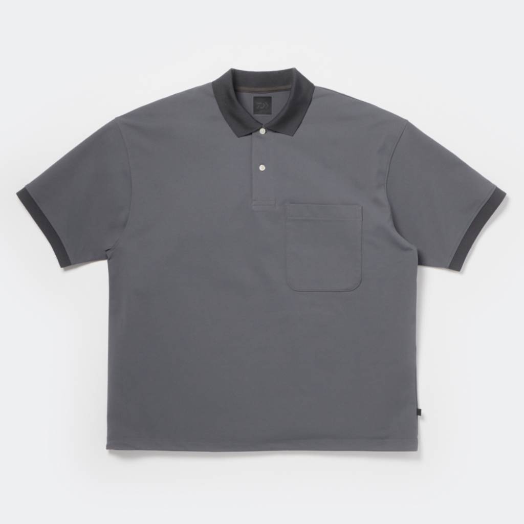 TECH POLO SHIRT S/S #CHARCOAL [BE-37026]