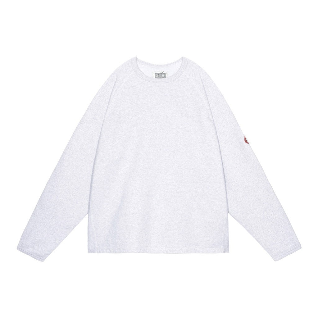 HALF PANEL RIB CREW NECK #GREY [CES28CS06]