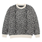 LEOPARD JACQUARD SWEATER ( TYPE-1 ) #WHITE [26SS-WMK-KN13]