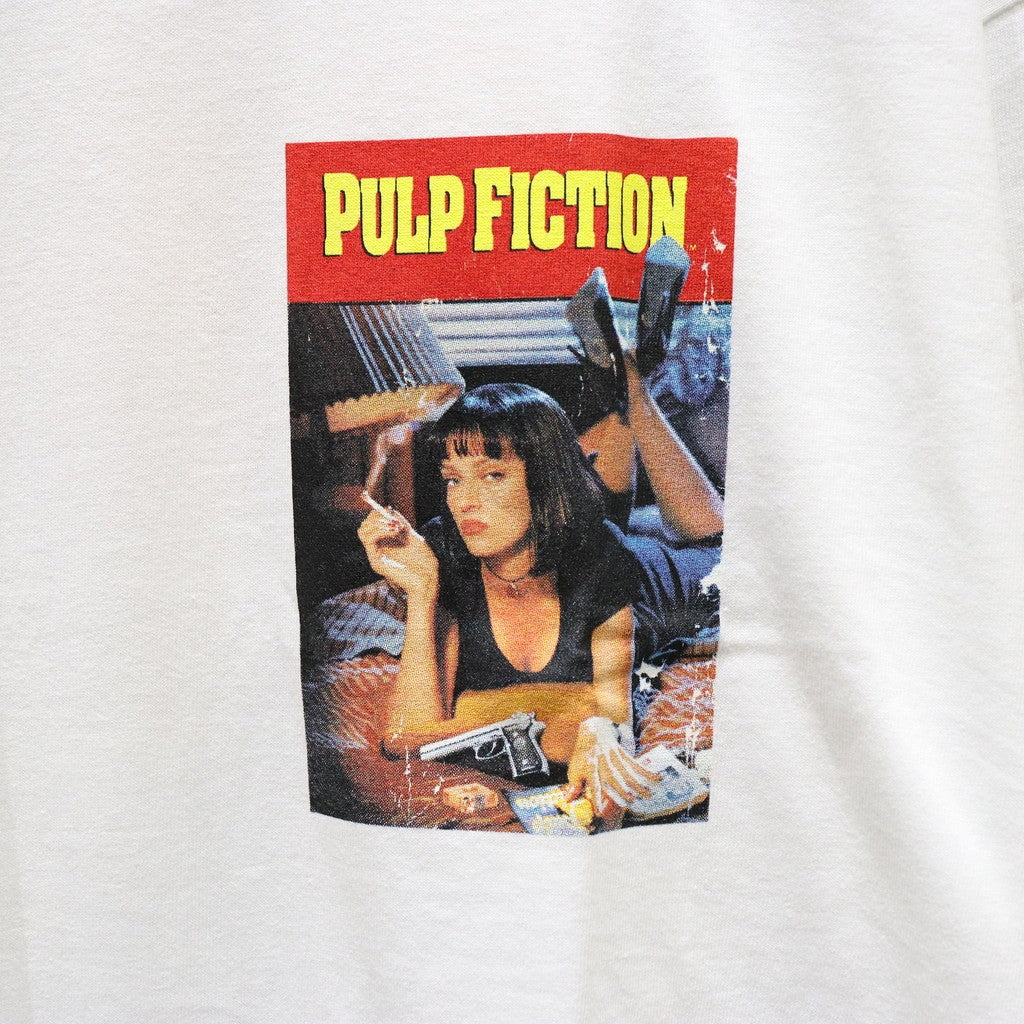 PULP FICTION | CREW NECK LONG SLEEVE T-SHIRT ( TYPE-3 ) #WHITE [PF-WM-LT03]