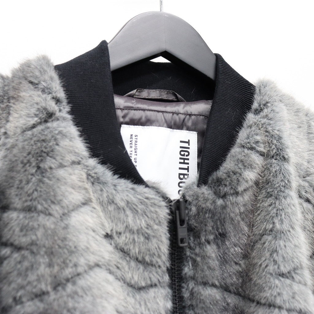 T QUILT FUR MA-1 #Black [FW25-JK04]