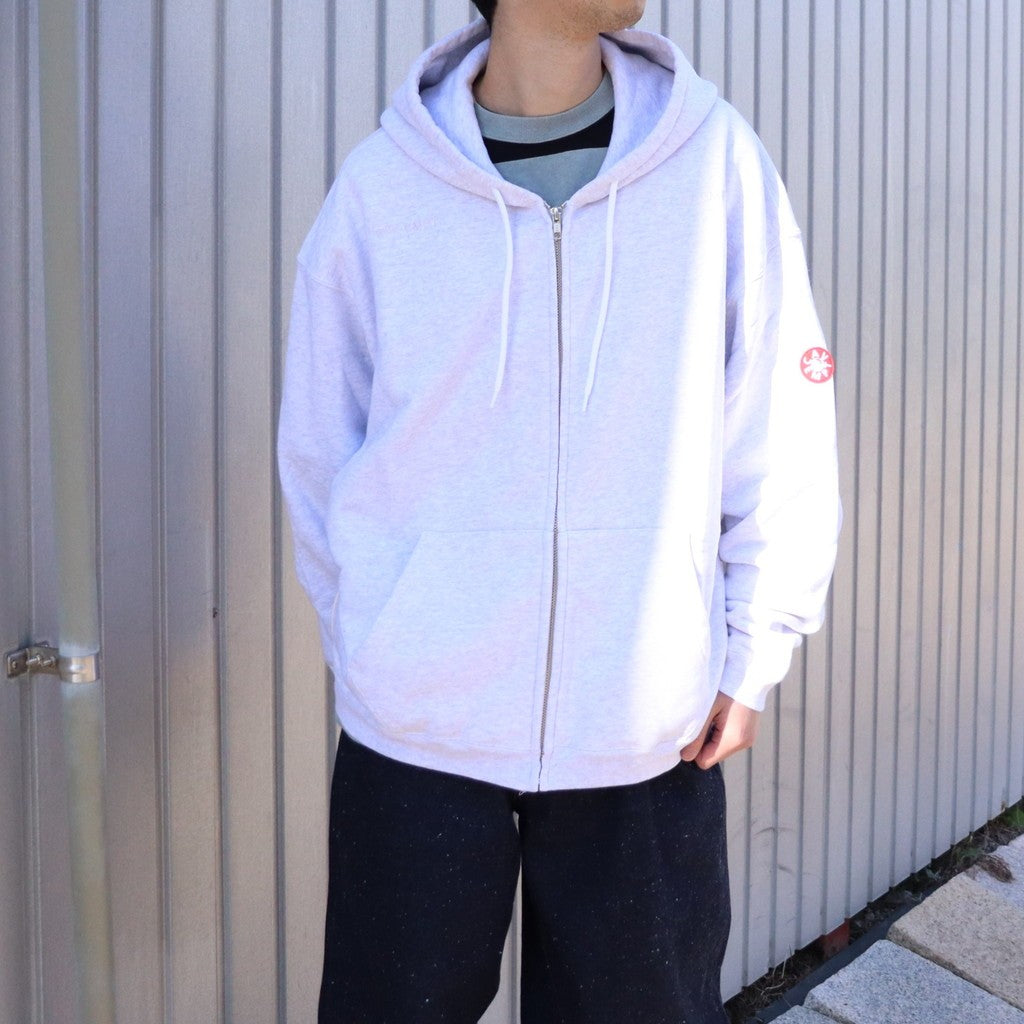 SOLID LOOSE ZIP HOODY #GREY [CES28CS07]