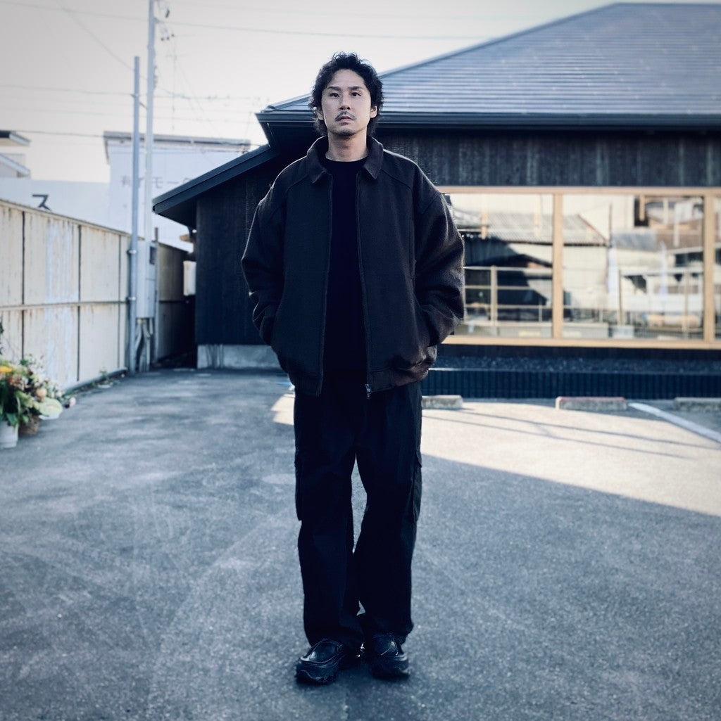 INSULATED WOOL BLOUSON JACKET #MOCHA [HOD25AWIWBJK]