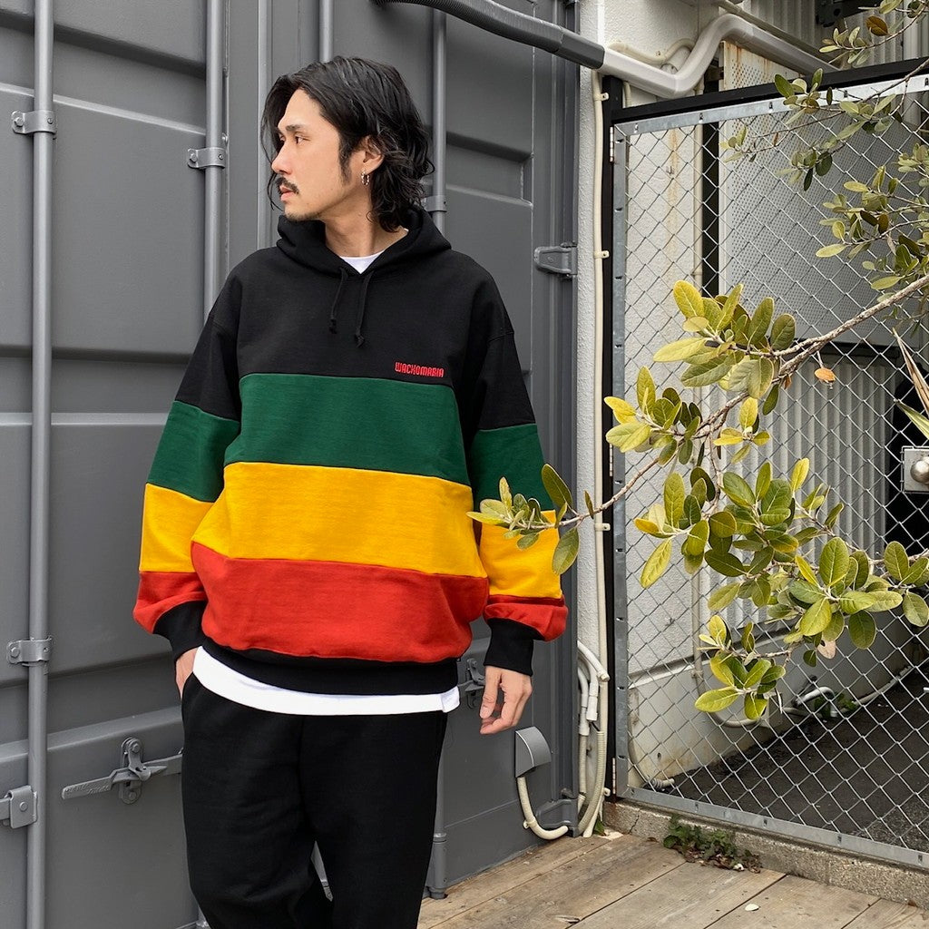 重型套頭連帽衛衣 - 型號 4- #黑色 [24SS-WMC-SS10]