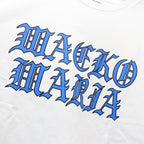 WASHED HEAVY WEIGHT CREW NECK T-SHIRT ( TYPE-12 ) #WHITE-BLUE [26SS-WMT-WT13]