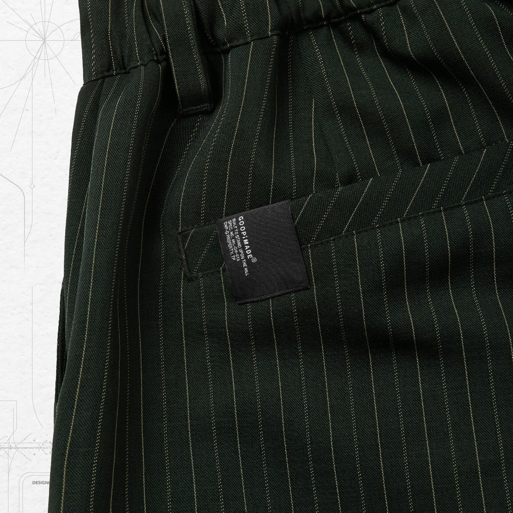 "TR-P01" SOFTBOX 條紋褲 #綠色 [GOOPI-24SS-AUG-02]