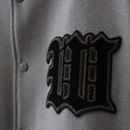 LEATHER VARSITY JACKET -B- (TYPE-2) #GRAY [24FW-WMO-BL16]