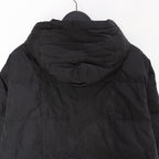 SC FRONT BUTTON DOWN HOODIE #BLACK [TAION-106SCB]