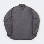 TECH REGULAR COLLAR SHIRT L/S GLEN CHECK #GRAY [BE-82025W]