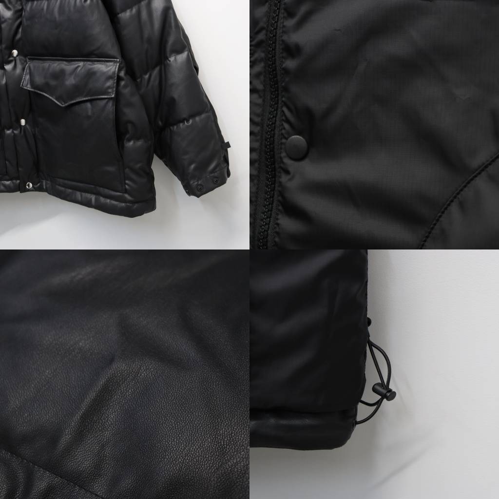 TECH 2WAY SYNTHETIC SKIN DOWN JACKET #BLACK [BW-41025W