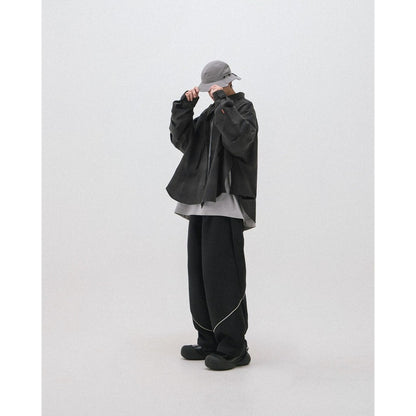 「GSR-01」 2-Layer Oversized Shirt (Light) #MIDNIGHT [GOOPI-24AW-SEP-01]