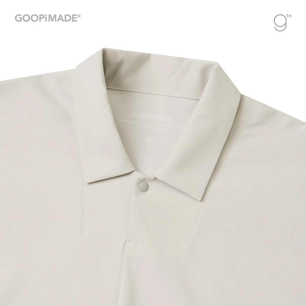 Collar-9 Core Tech 長袖 Polo 衫 #奶油色 [GOOPI-25AW-OCT-03]