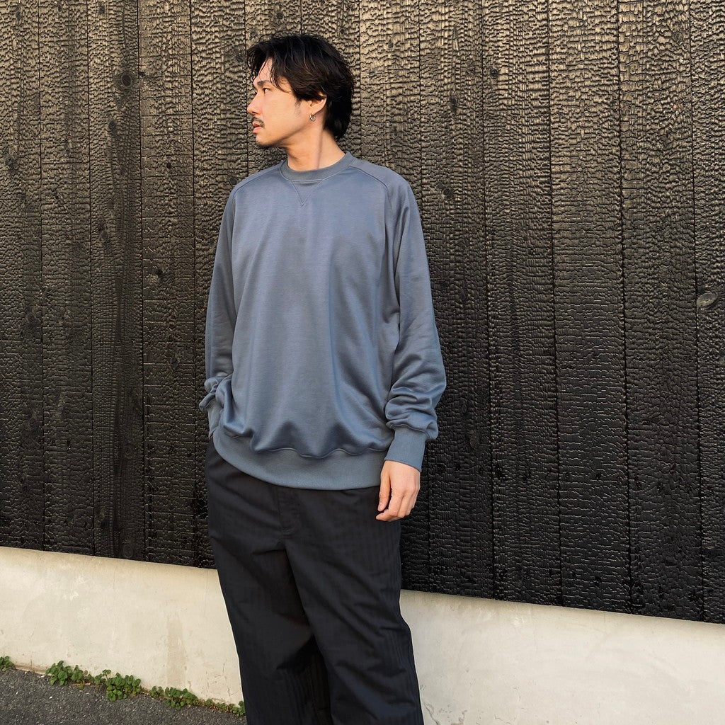 TECH SWEAT CREW FREEDOM SLEEVE #SMOKE BLUE [BE-50026
