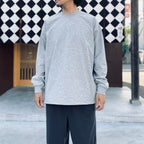 TECH DRAWSTRING TEE L/S #HEATHER GRAY [BE-31026W]