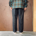 DOUBLE PLEATED WOOL TROUSERS ( TYPE-1 ) #CHARCOAL [26FW-WMP-PT03]