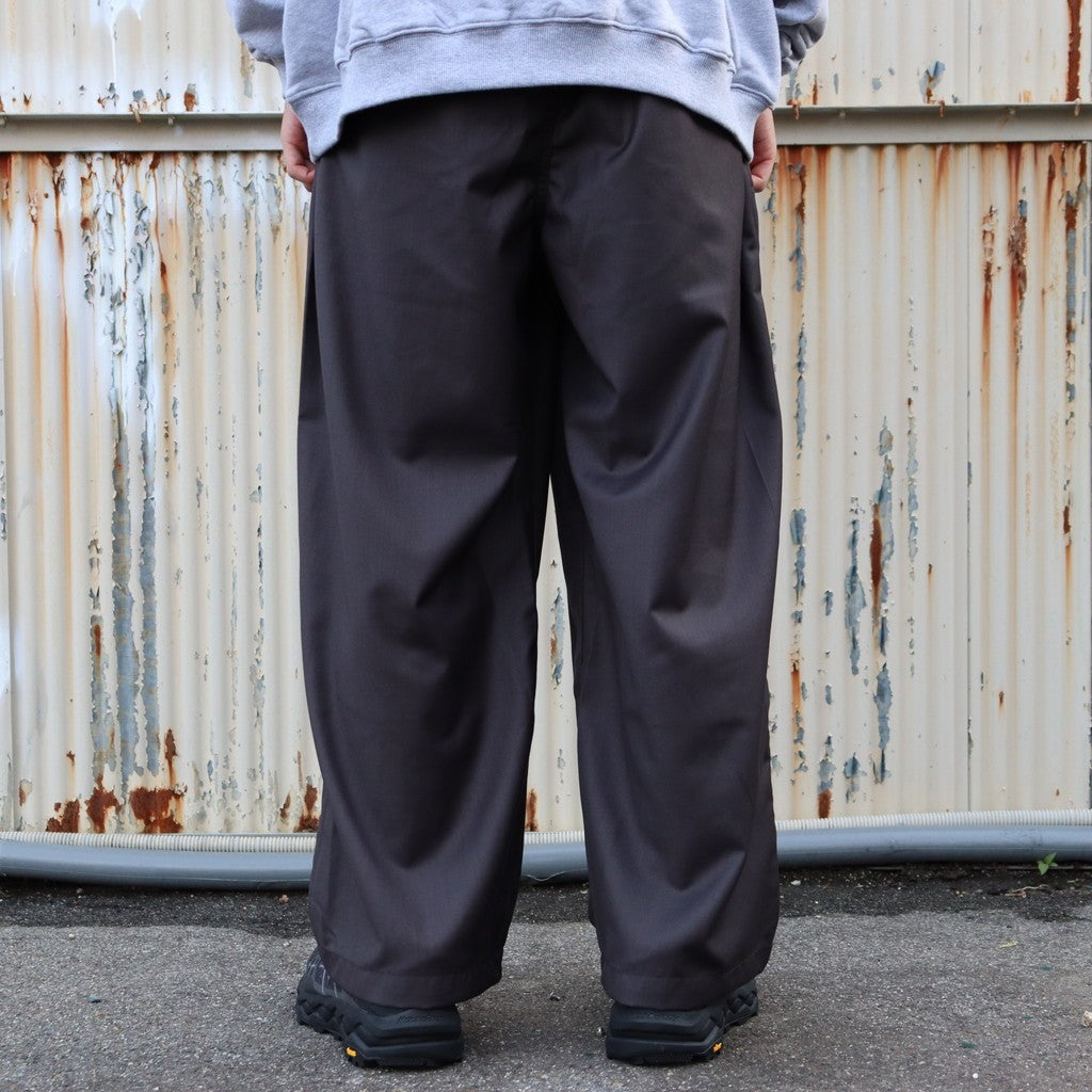 BAGGY SLACKS #Charcoal [FW25-B10] – cocorozashi