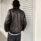 DOUBLE RIDERS LEATHER JACKET -TYPE 2- #BLACK [24SS-WMO-BL04]