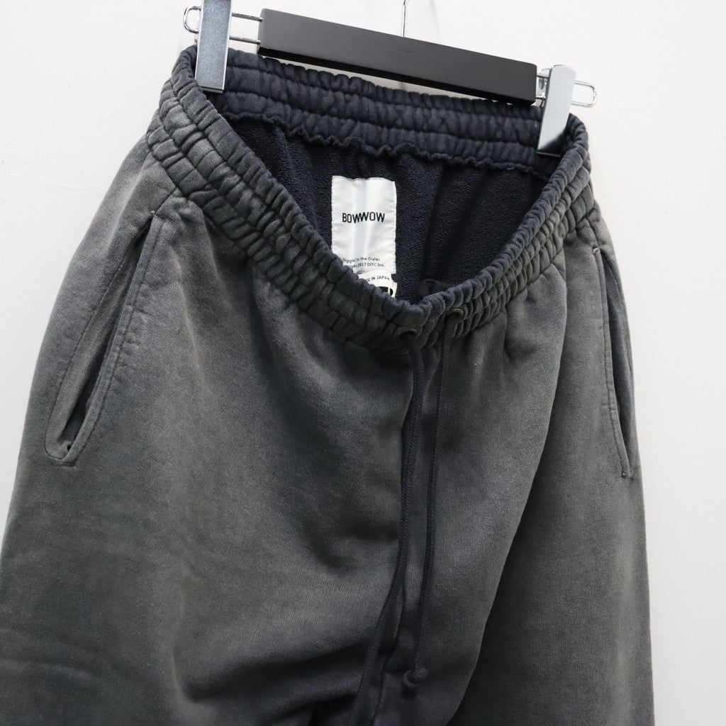 WEATHERED SWEAT PANTS - BLACK #BLACK [BWU-WSPB]