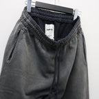 WEATHERED SWEAT PANTS - BLACK #BLACK [BWU-WSPB]