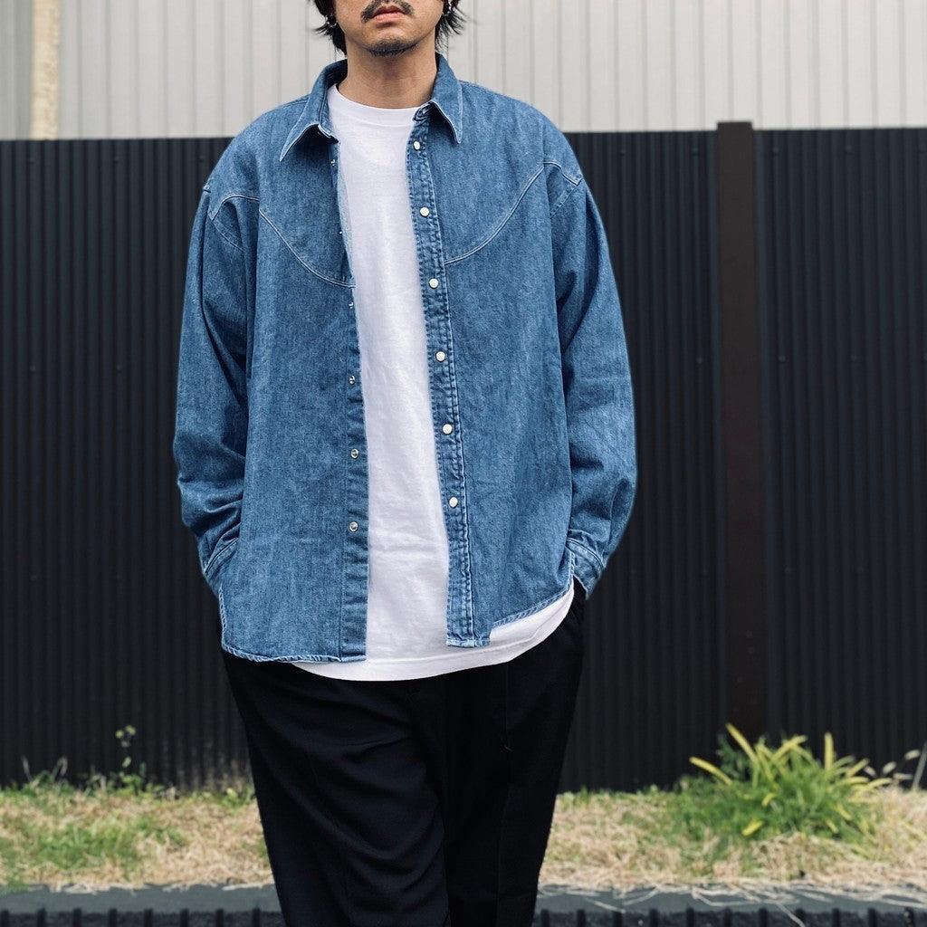 BRIGHT DENIM SHIRTS #USED WASH [S2621102]