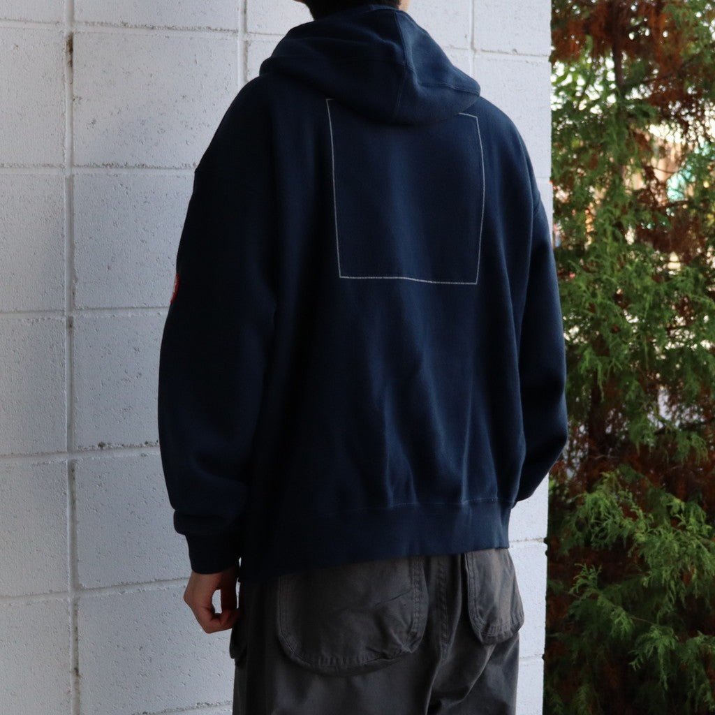 NECK SNAP DBL KNIT HOODY #NAVY [CES28CS17] - cocorozashi 三重県