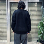 GLITTER MOHAIR CARDIGAN ( TYPE-1 ) #BLACK-RAINBOW [24FW-WMK-KN16]